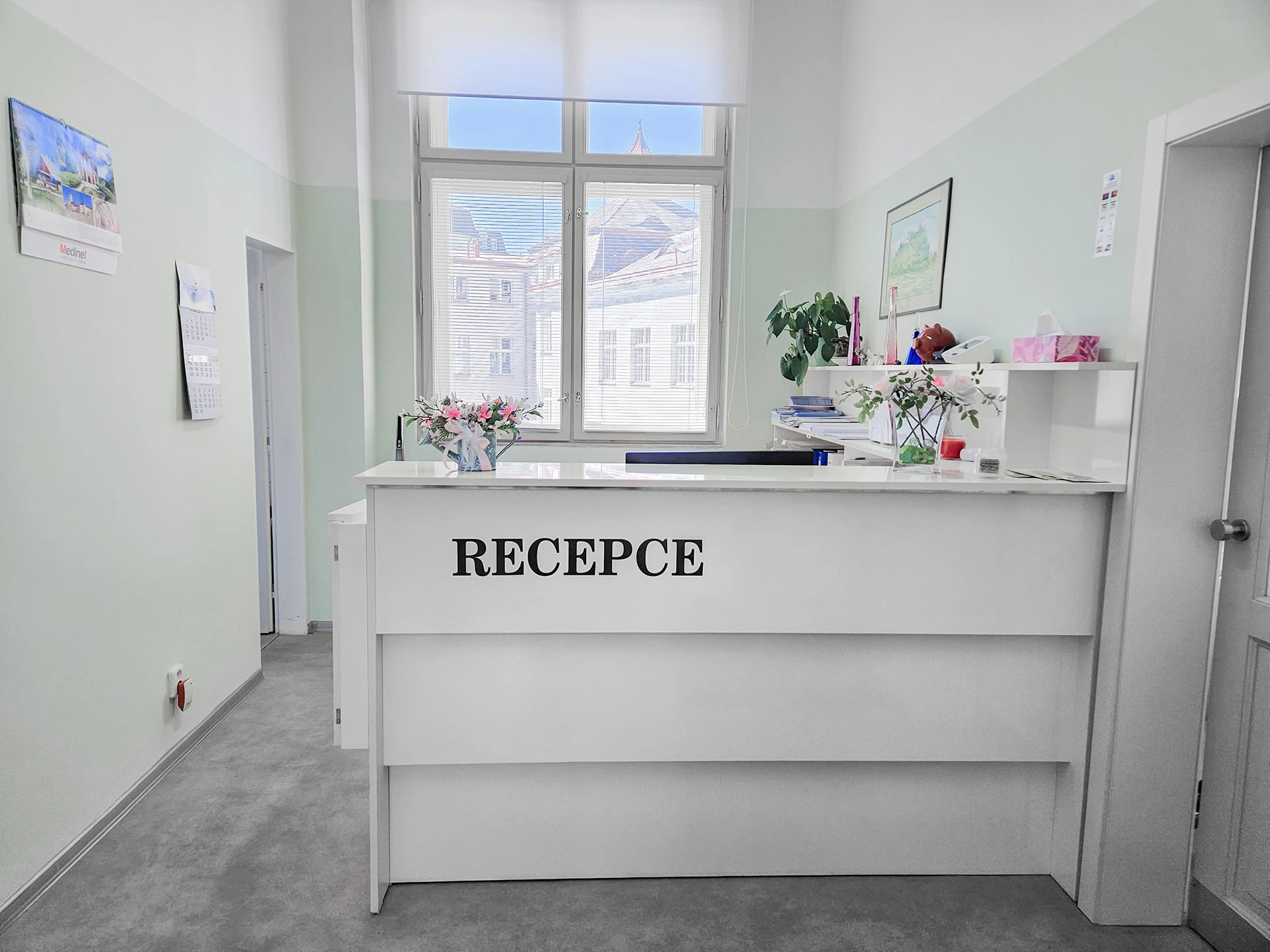 Recepce pro pacienty Gastrocentra Karlovy Vary